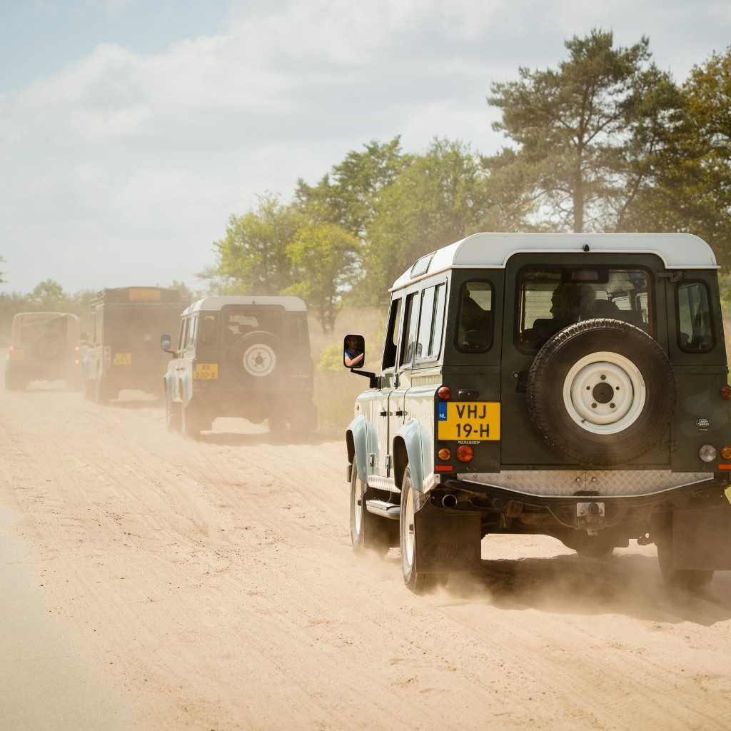 Land Rover Defender tour op de Veluwe