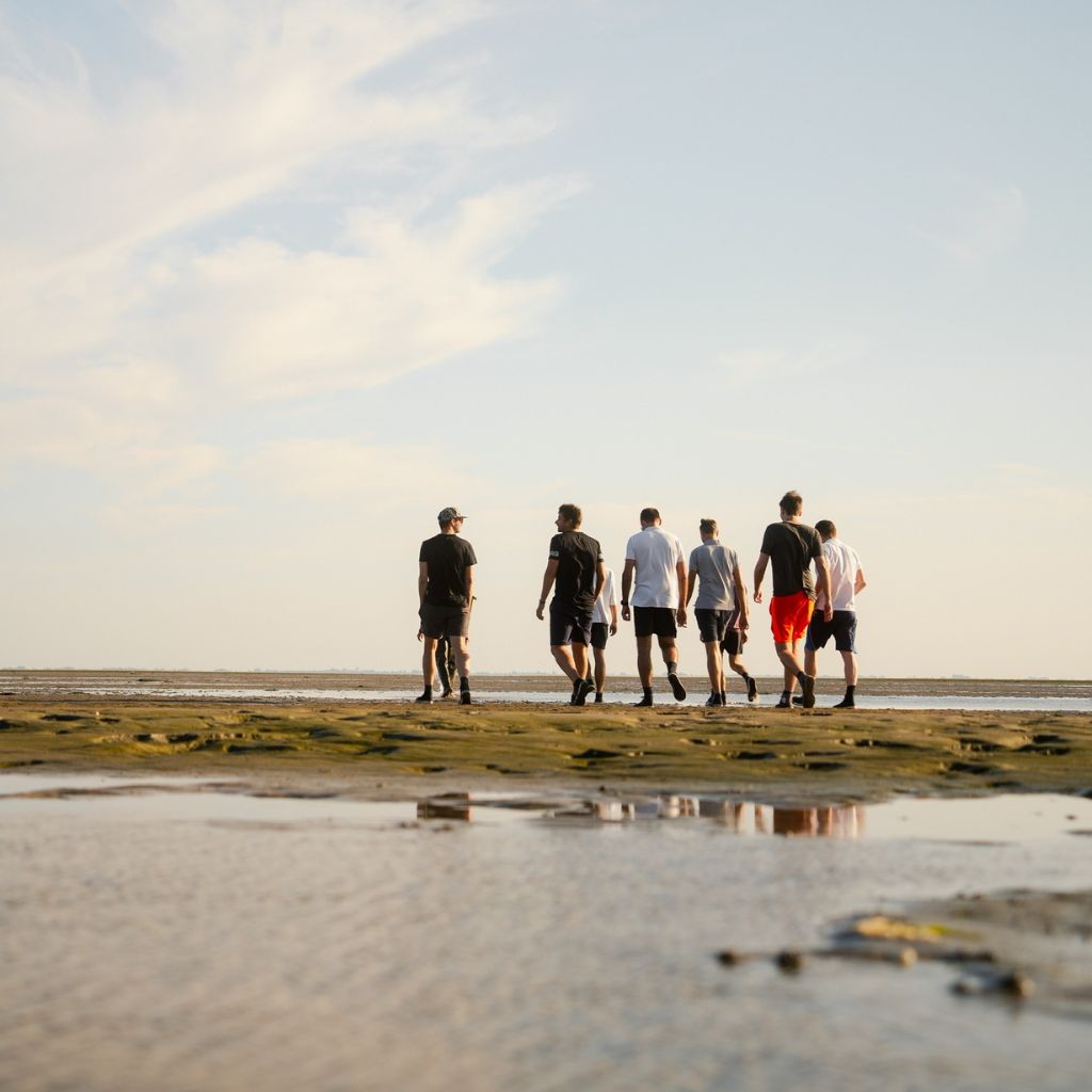 Wadlopen op Ameland tijdens bedrijfsuitje
