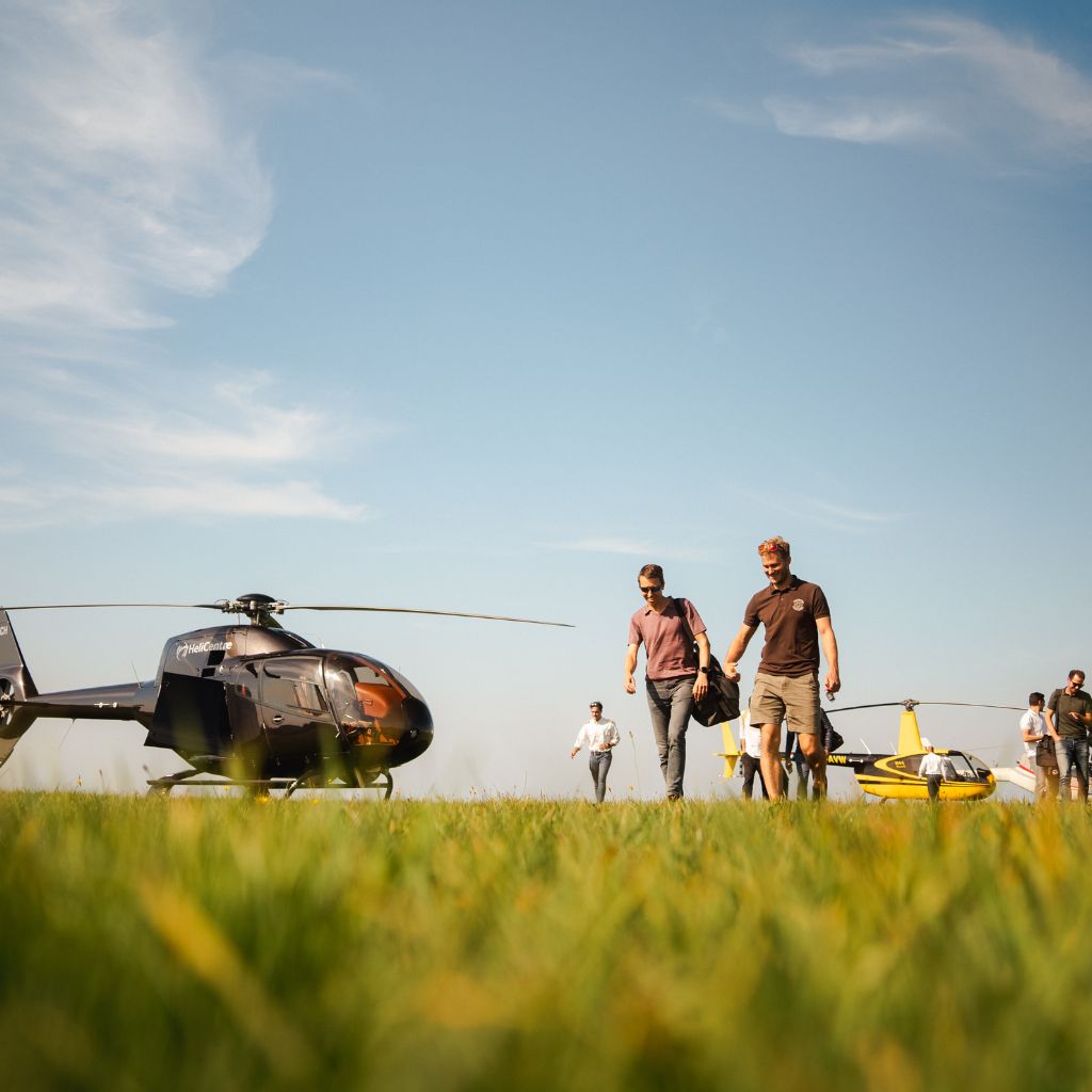Helikoptervlucht naar Ameland voor exclusieve incentive