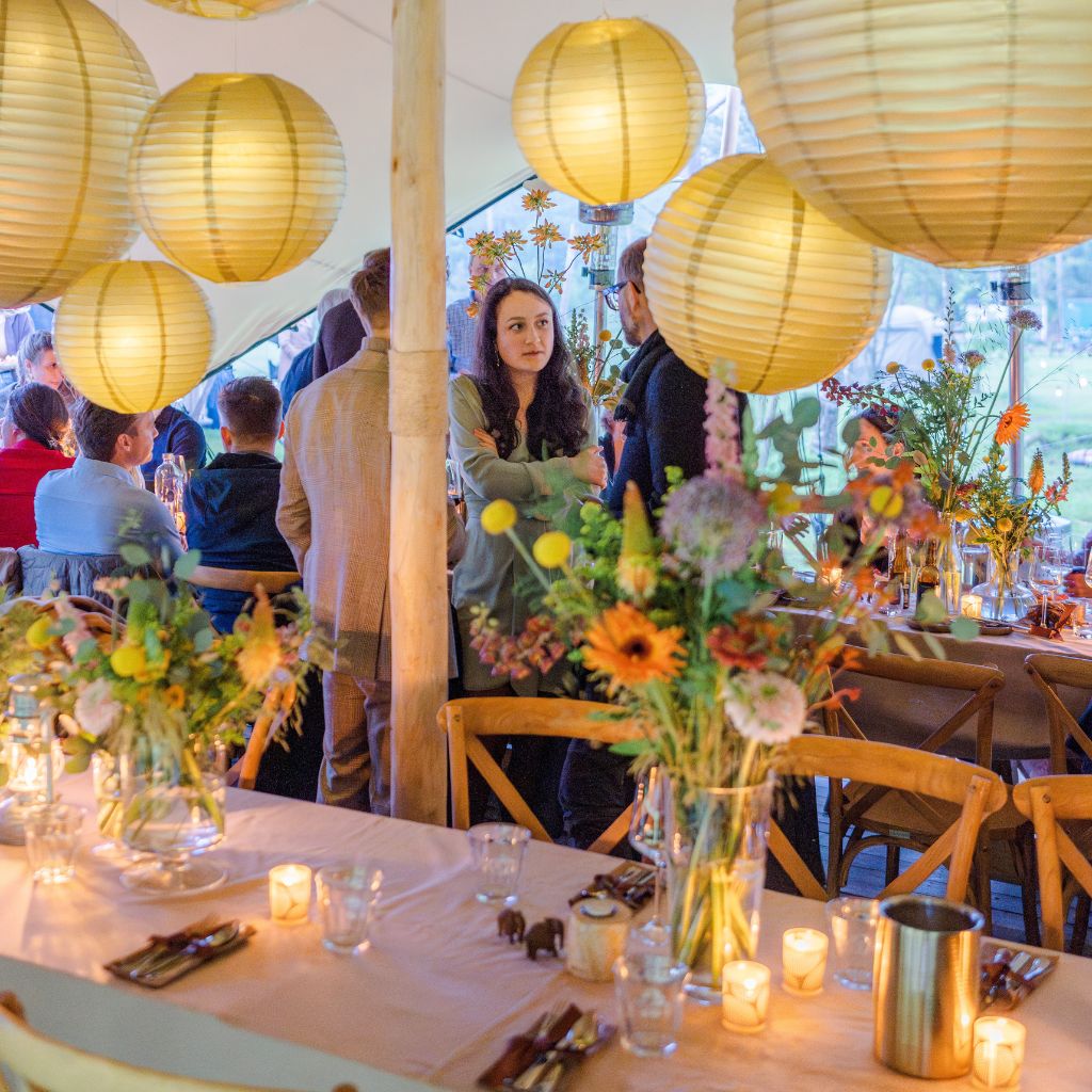 Event styling tijdens bedrijfsfestival in safari thema